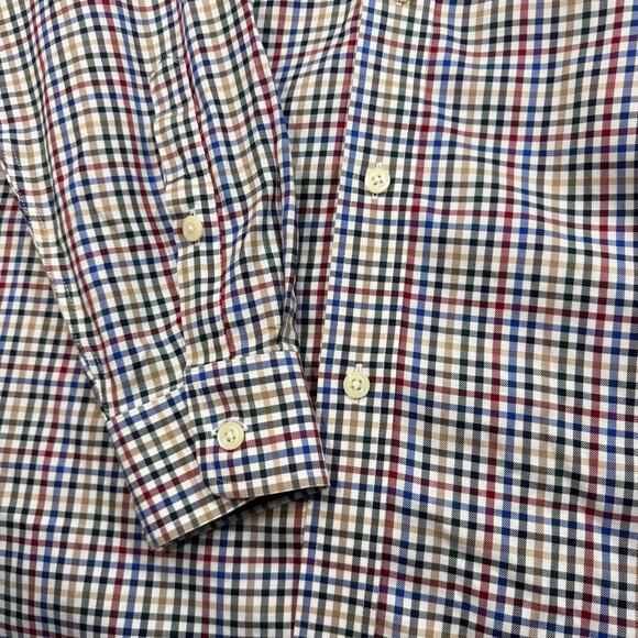 Orvis‎ L Check Button Down Shirt Colorful Plaid Long Sleeve Office Wedding Guest - Picture 4 of 10
